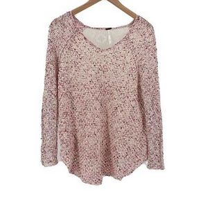 Free People oversized Sweater Small Pink Yarn